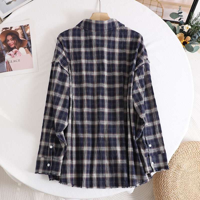 柄シャツ チェック柄フランネルシャツ