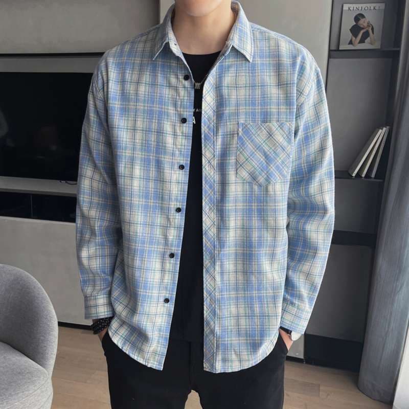 柄シャツ ゆったりシルエット チェック柄 シャツ