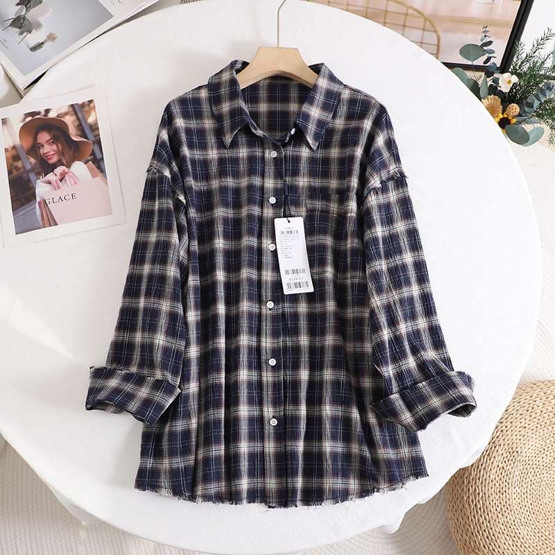 柄シャツ チェック柄フランネルシャツ