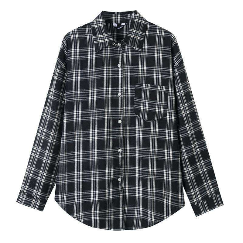 柄シャツ ゆったりチェック柄シャツジャケット