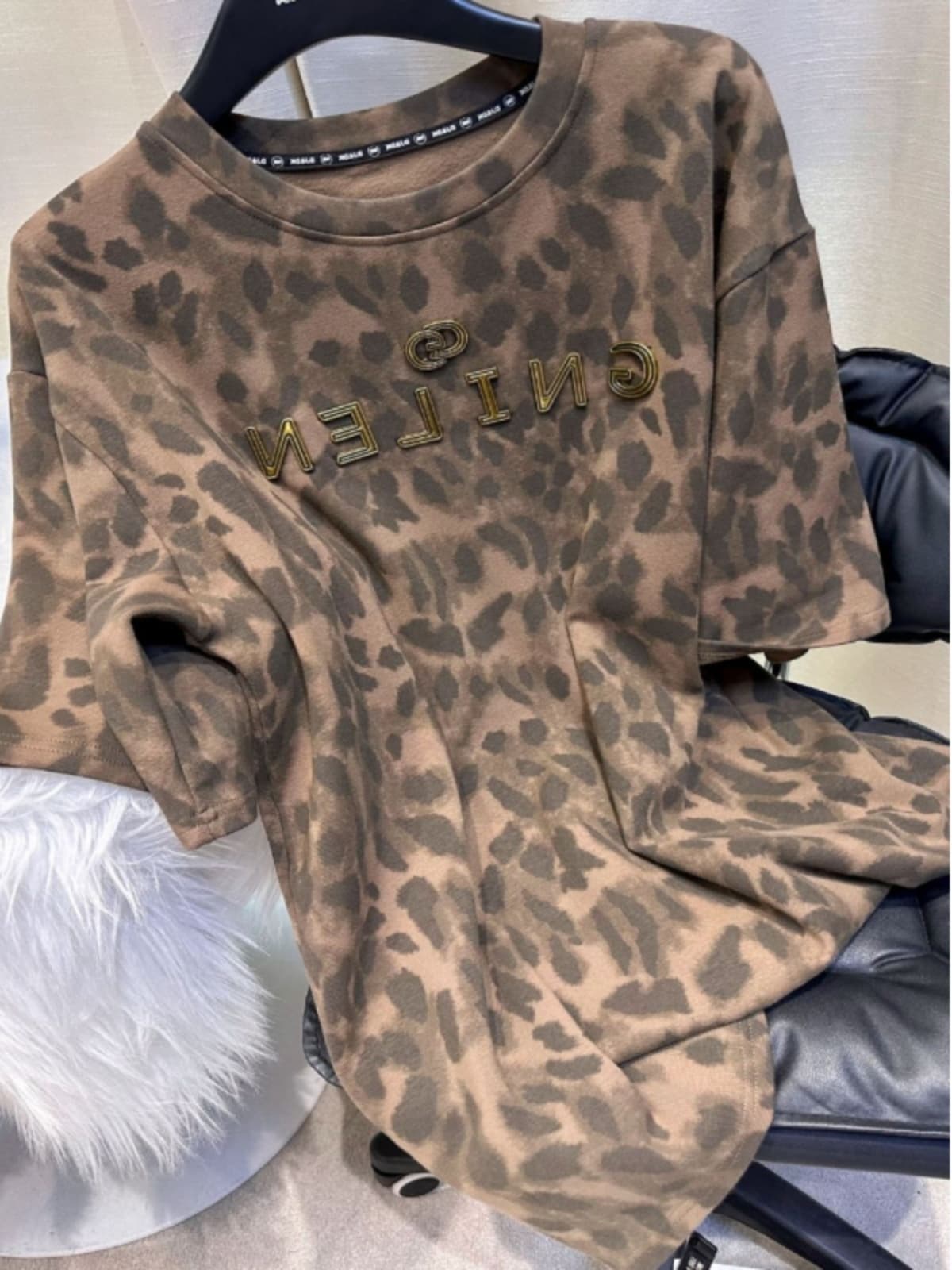 柄シャツ ワイルドエレガンス ヒョウ柄シャツ