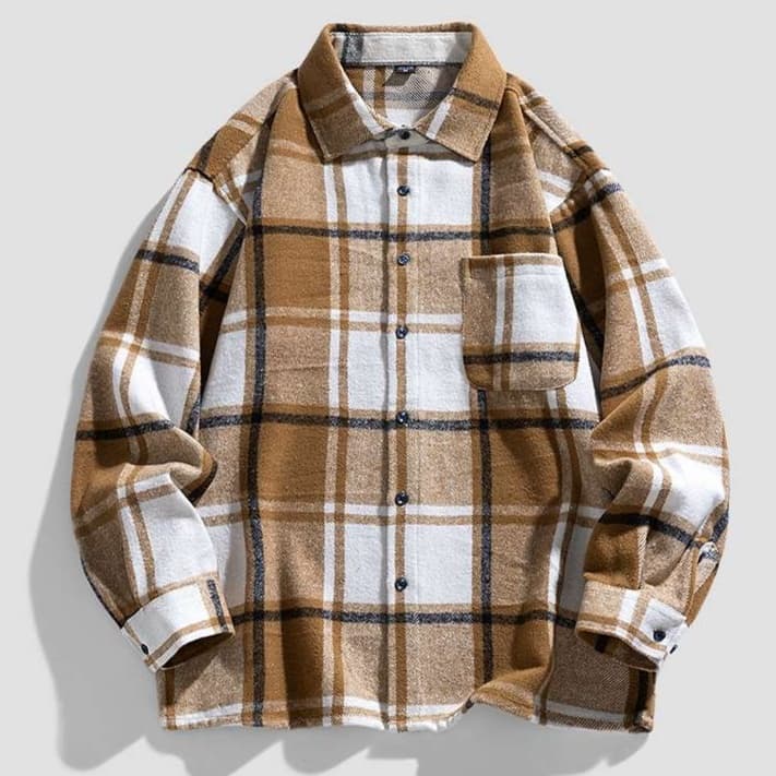 チェック柄シャツ ヴィンテージ風 アウトドア チェックシャツ