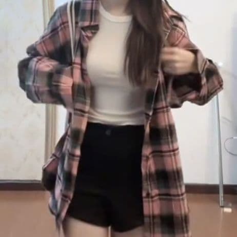 柄シャツ 柄シャツ クラシカルオーバーサイズチェックシャツ