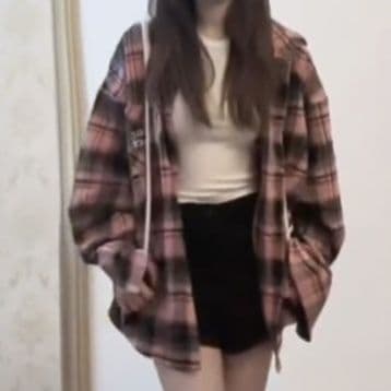 柄シャツ 柄シャツ クラシカルオーバーサイズチェックシャツ
