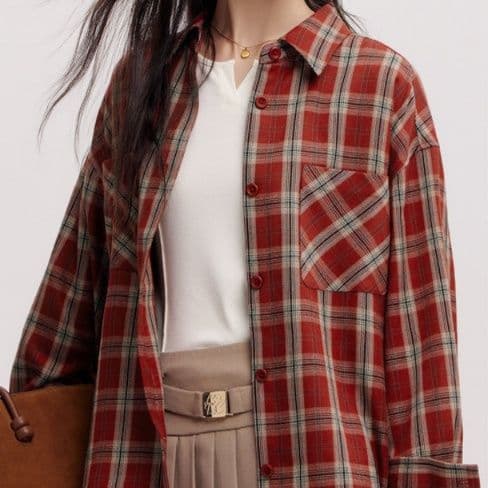 柄シャツ 柄シャツ クラシカルタータン チェックシャツ