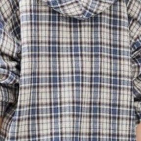 柄シャツ フード付きチェック柄シャツ