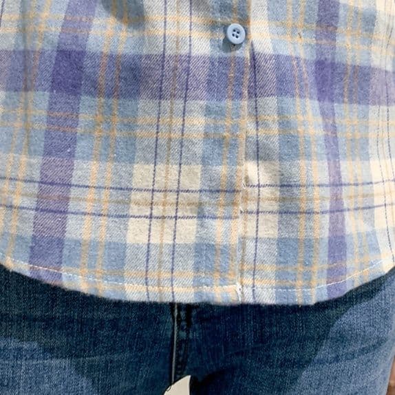 柄シャツ 柄シャツ 優美格子柄コットンシャツ