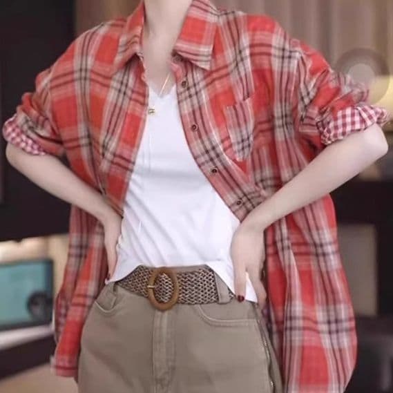 柄シャツ 柄シャツ クラシックチェックシャツ