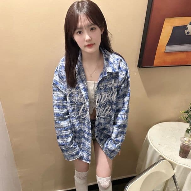 柄シャツ 柄シャツ バケーション風チェックシャツ