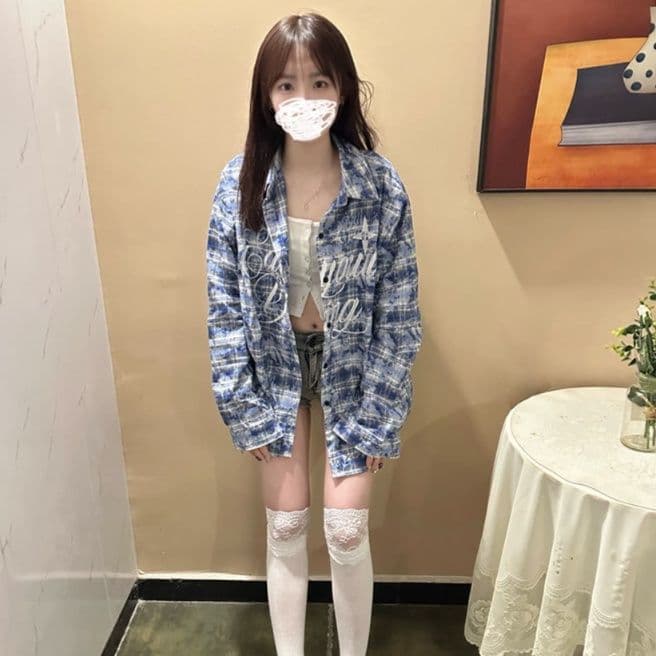 柄シャツ 柄シャツ バケーション風チェックシャツ