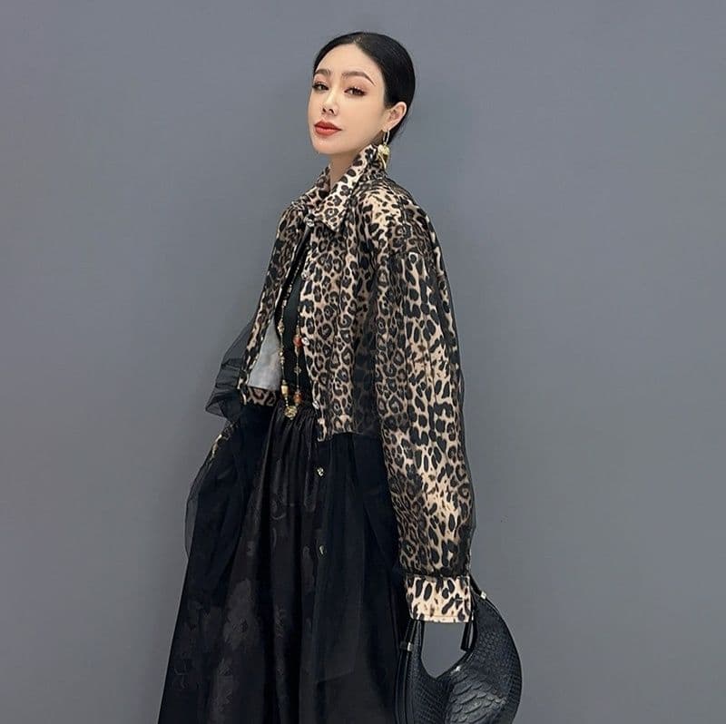 柄シャツ 魅惑のワイルドショートジャケット