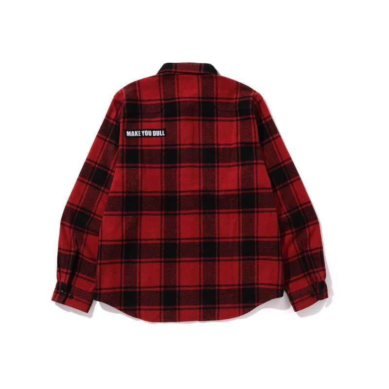 【除外】チェック柄シャツ カジュアルなチェック柄ワークシャツ