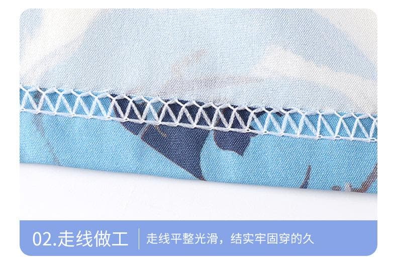柄シャツ 優雅な花模様セットアップ