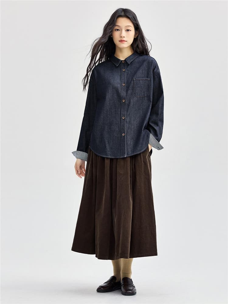 柄シャツ 柄シャツ ブルー　シャツ