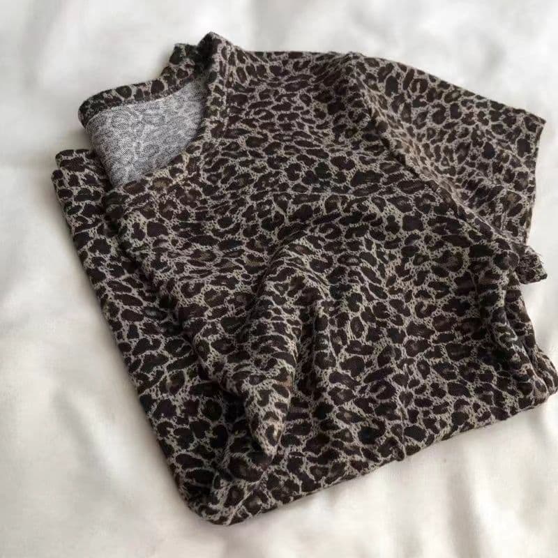 柄シャツ 大自然の息吹 ヒョウ柄シャツ