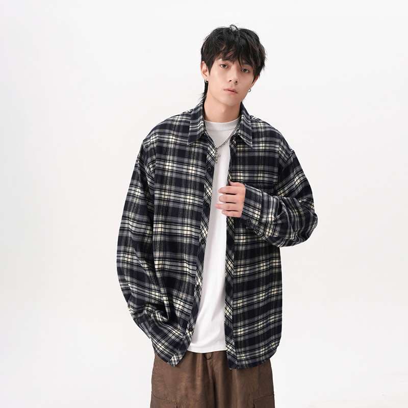 チェック柄シャツ メンズ カジュアル チェック柄 シャツ