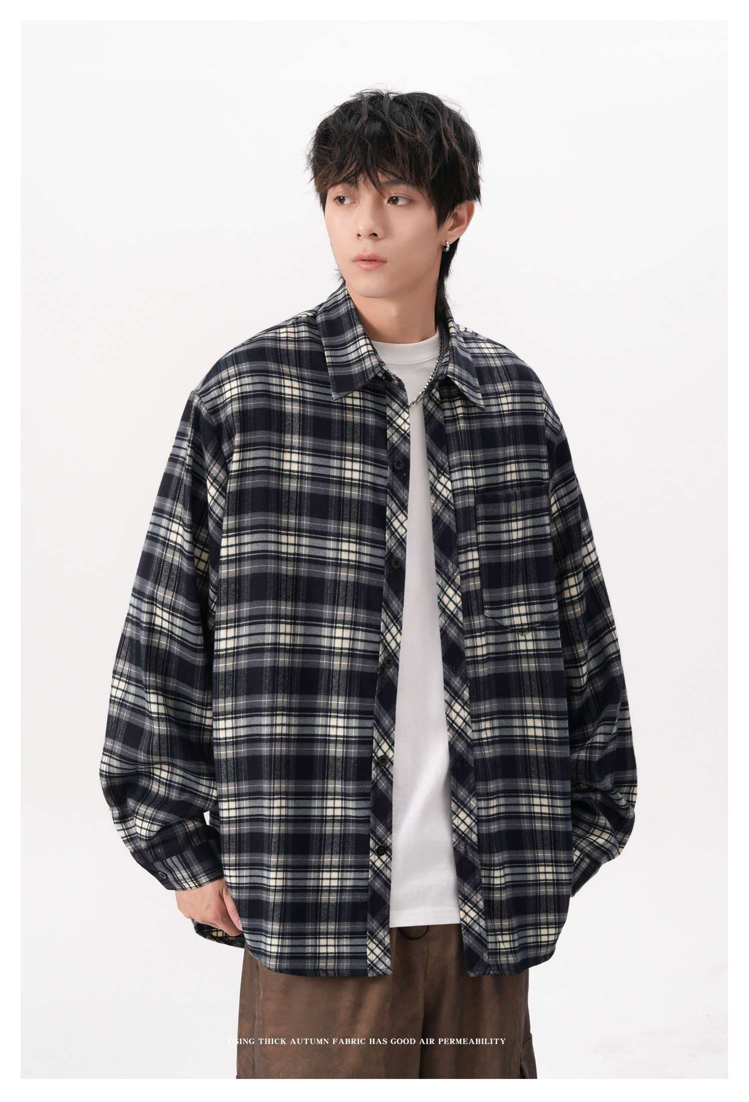 チェック柄シャツ メンズ カジュアル チェック柄 シャツ