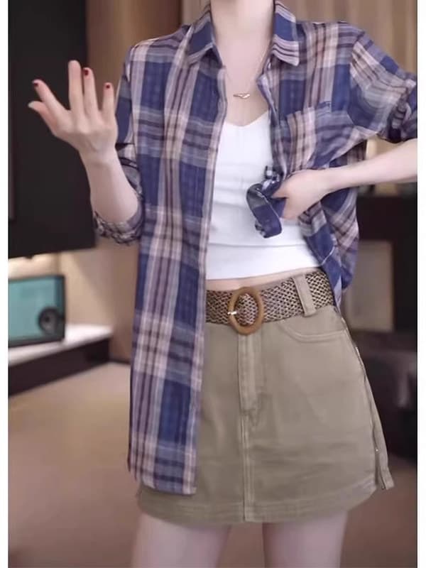 柄シャツ 柄シャツ クラシックチェックシャツ