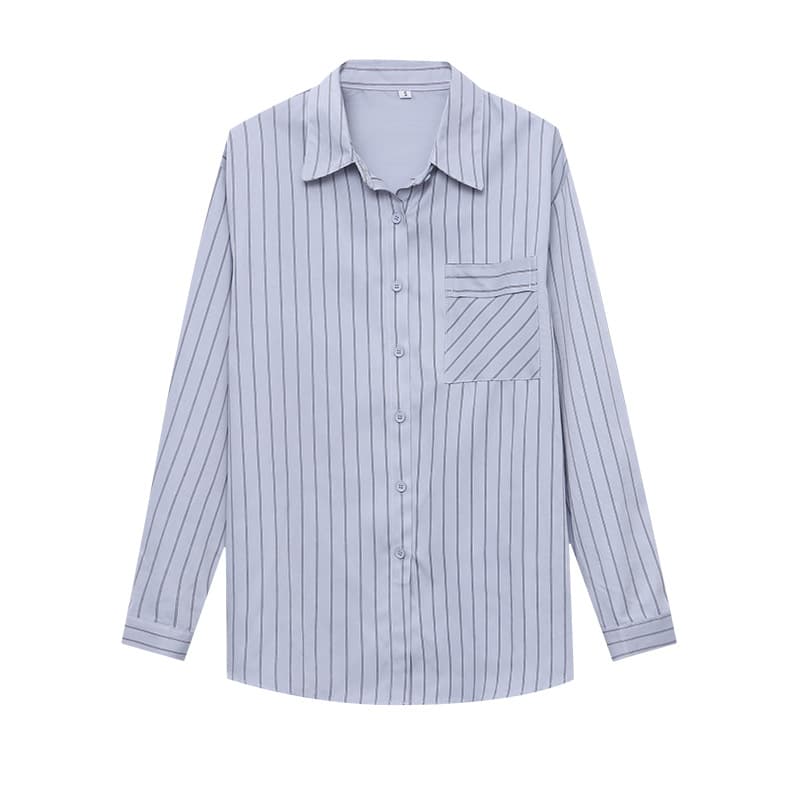 柄シャツ クラシックストライプシャツ