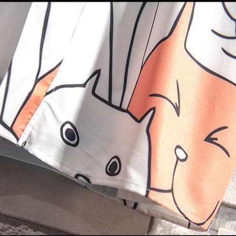 猫柄シャツ キュートな動物たちの総柄シャツ